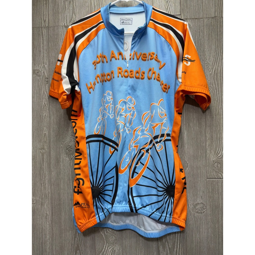 Peak Performance Cycling Jersey 30th Anniversary Hampton Roads Charity XXL